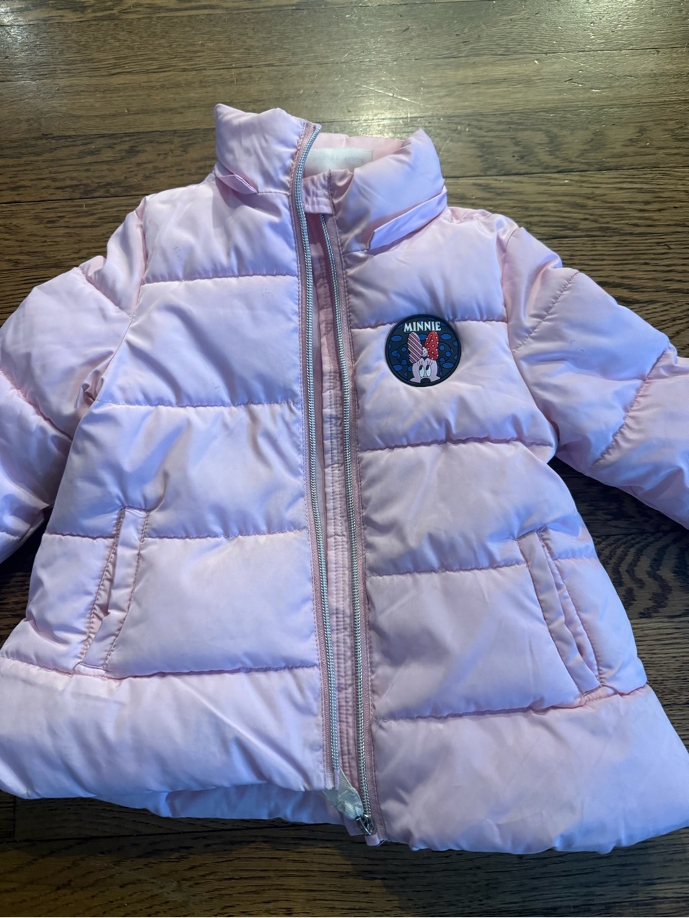 Disney Pink Minnie Mouse Puffer Jacket for Kids